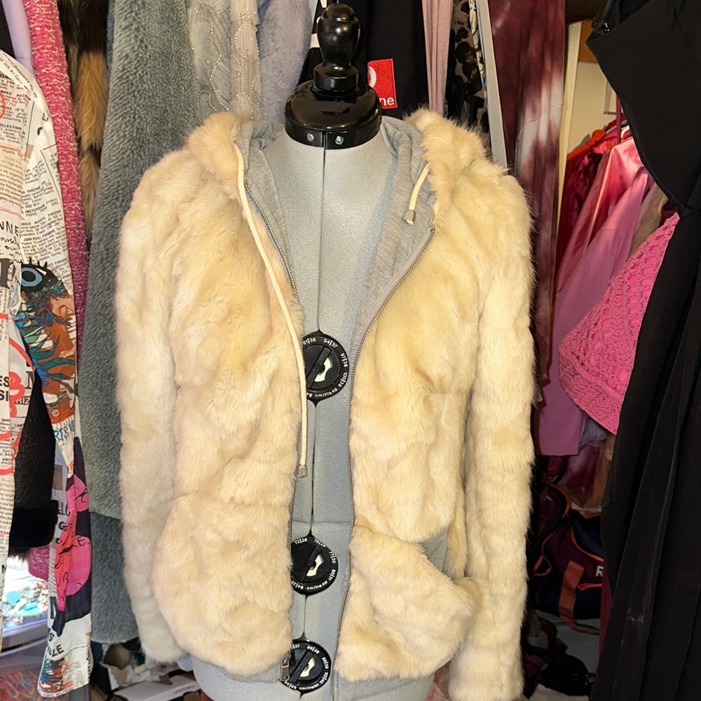 Garage Cream Teddy Jacket